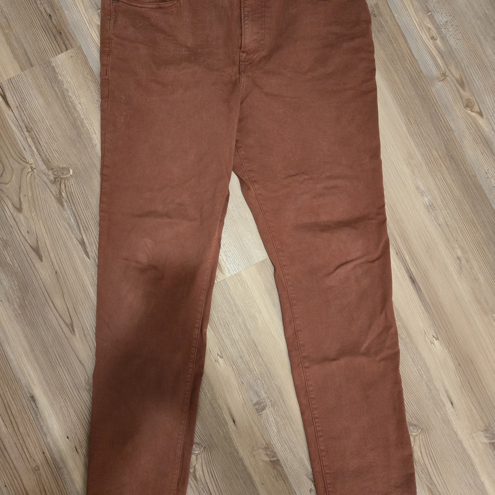 Express Rust Orange Jeans - Picture 2 of 4